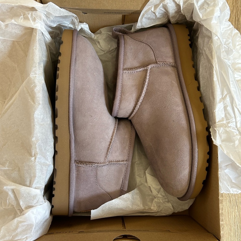UGG Classic Ultra Mini - Sugarplum - Size 8 Women’s - New With Box